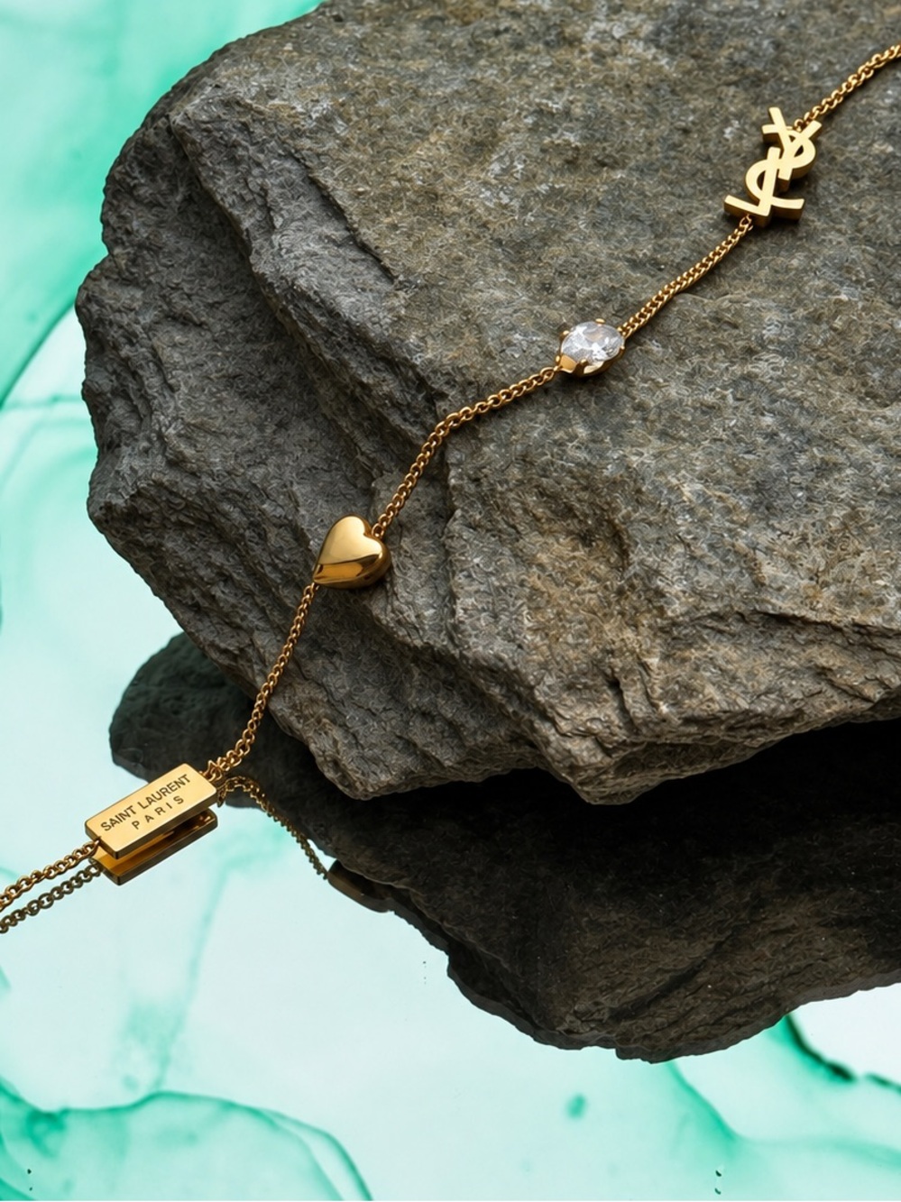 Luxury Inspired Gold Initial Chain Bracelet | Minimalist Paris Style Jewelry